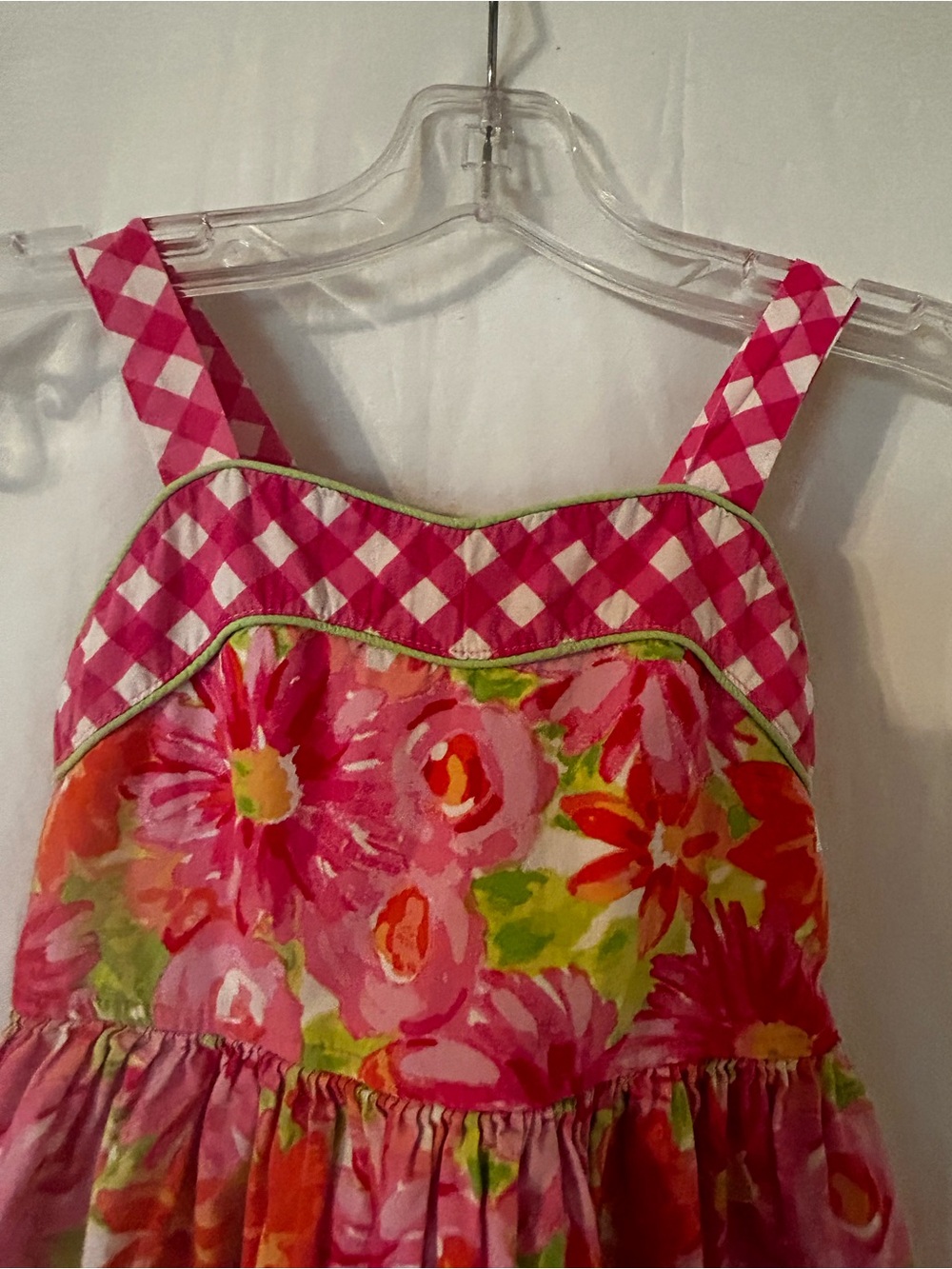 GIRLS 6X MULTI COLORED SLEEVELESS BACK TIE SUNDRESS - Picture 3 of 6